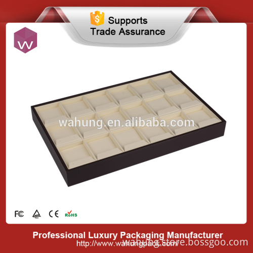 Custom wooden dispaly cases jewelry tray for earring/pendant collection